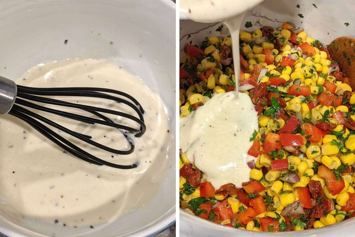 corn and red pepper salad