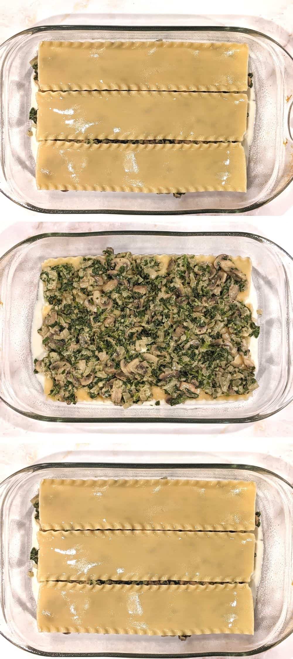 spinach mushroom lasagna