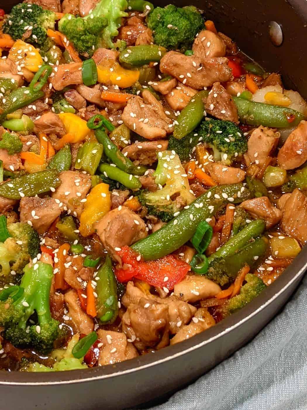 chicken teriyaki stir fry