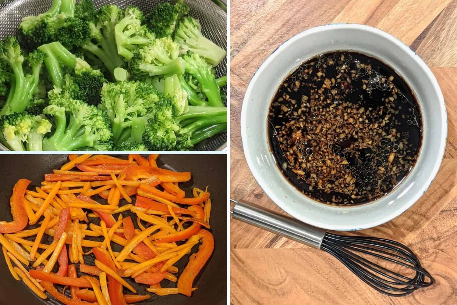 salmon broccoli rice bowl