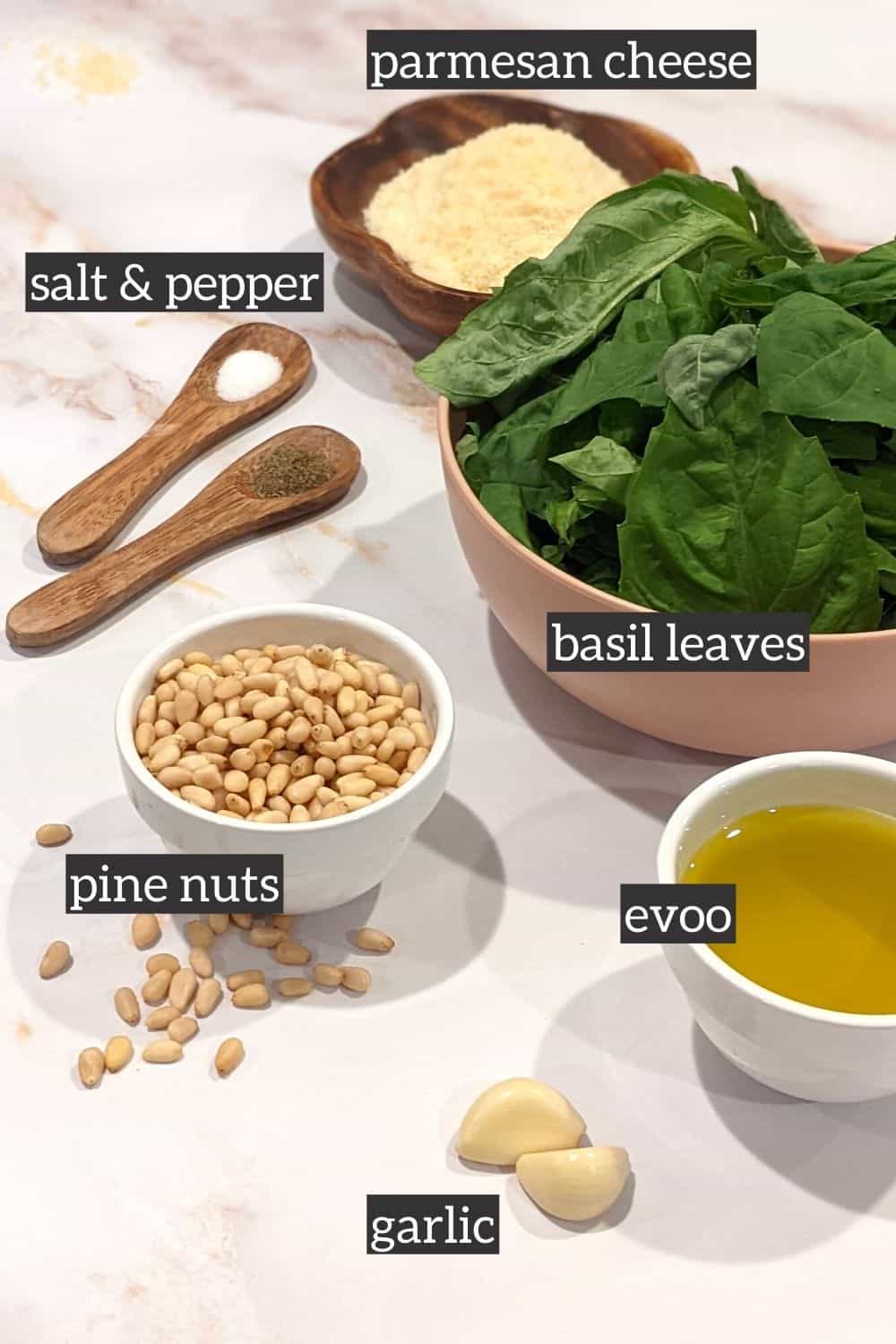 basil pesto ingredients