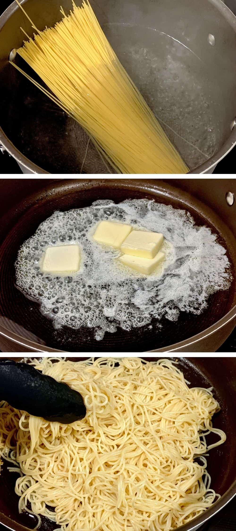 garlic butter angel hair pasta