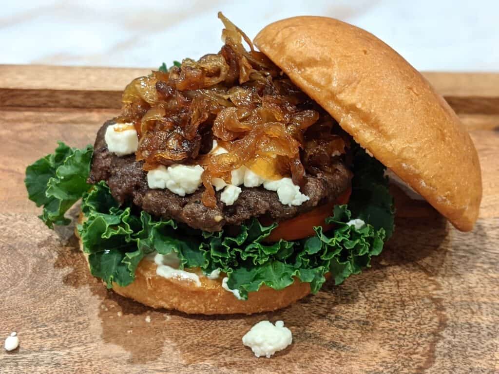 caramelized onion burger