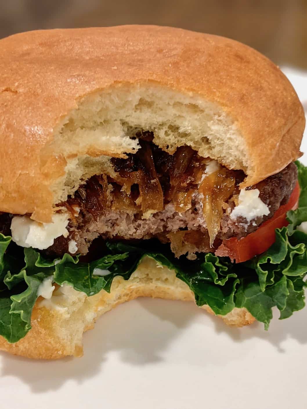 caramelized onion burger