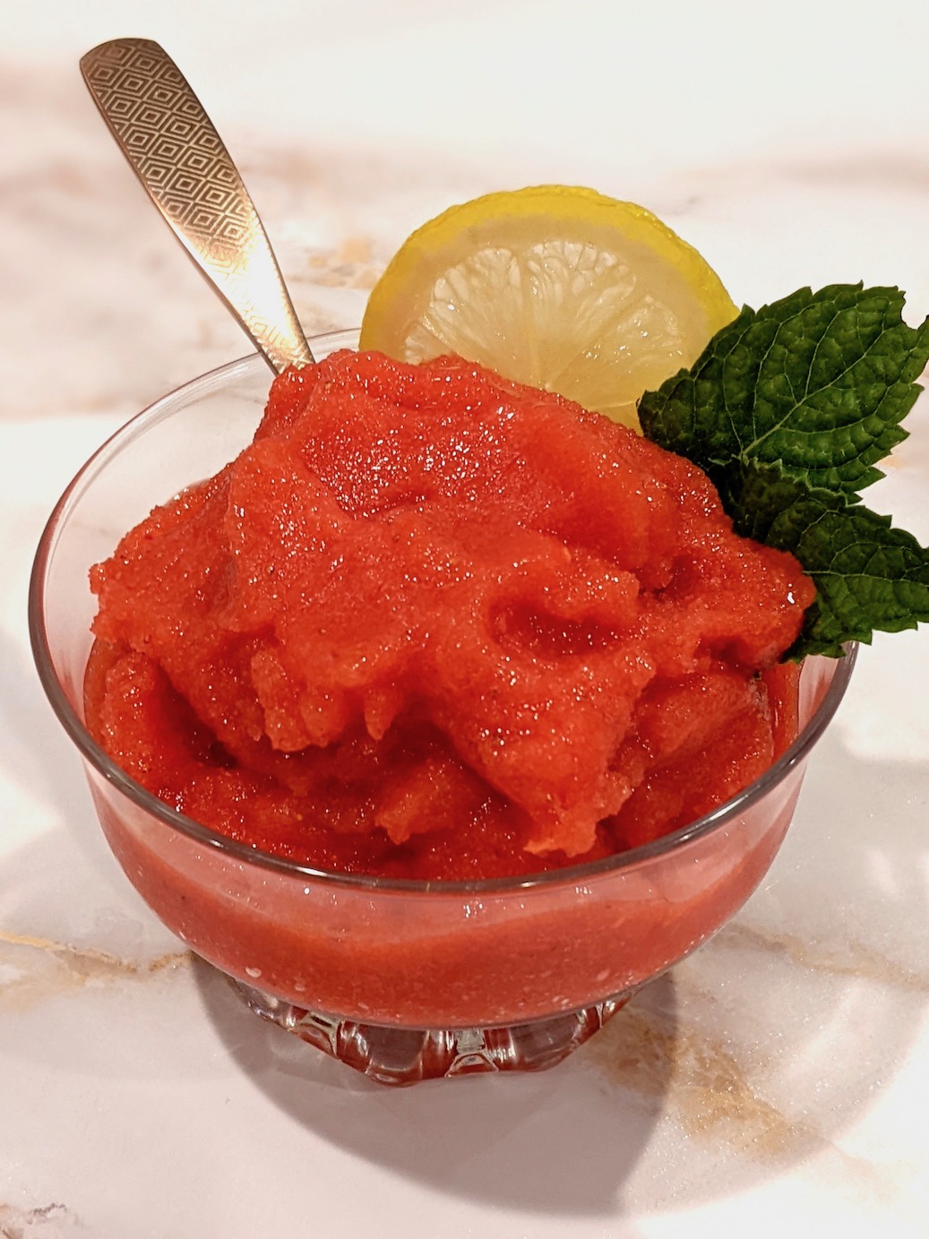 strawberry lemon italian ice