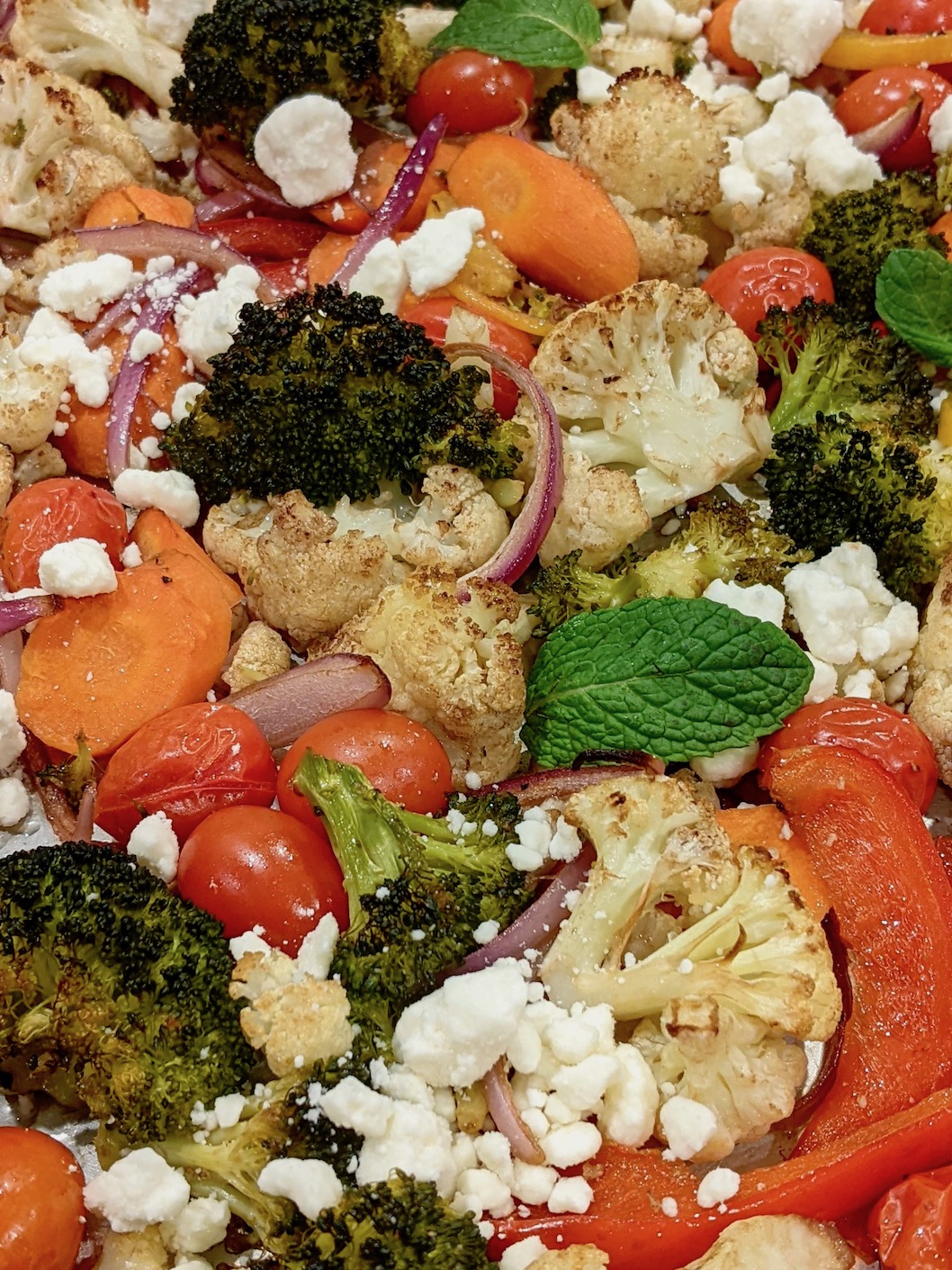 roasted vegetables sheet pan
